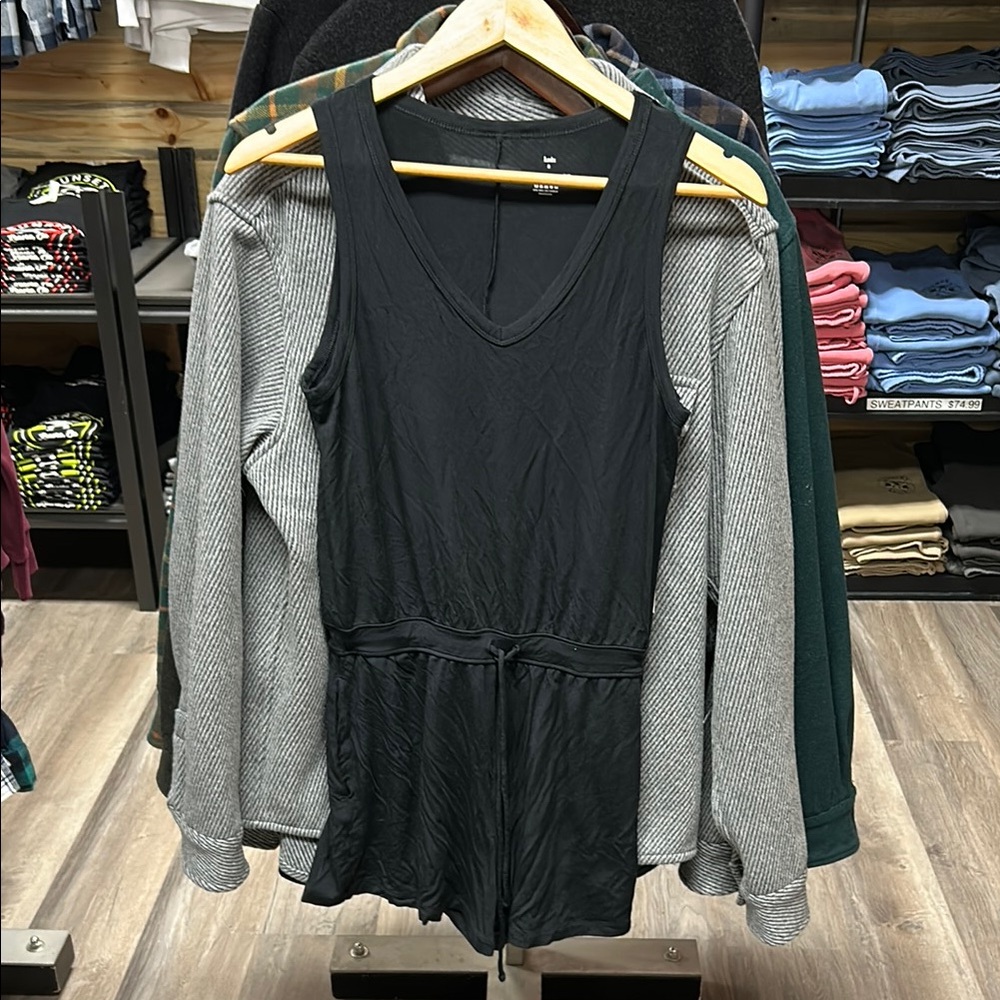Knix Black Sleeveless Romper Small